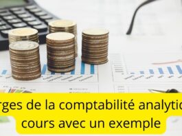 Charges de la comptabilité analytique cours avec un exemple