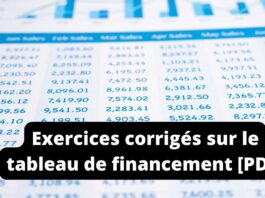 Exercices corrigés sur le tableau de financement [PDF]