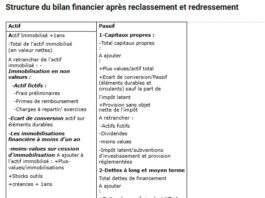 Bilan financier structure, indicateurs et ratios