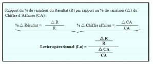 LEVIER OPERATIONNEL (Lo) (ou levier d'exploitation)