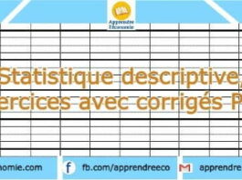 exercices corrigés de statistique descriptive en PDF