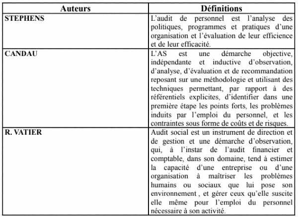 audit social : vue d'ensemble