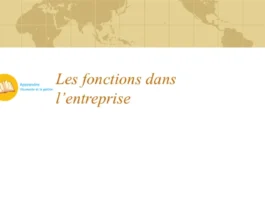 les fonctions de l'entreprise