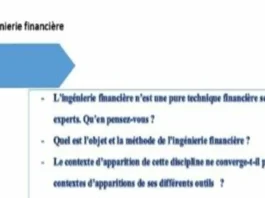 L'ingénierie financière - cadre conceptuel