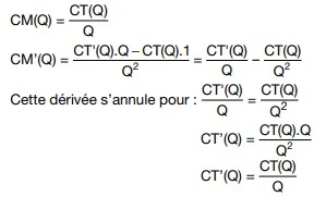 Le coût moyen