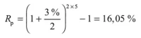 taux d’intérêt effectif périodique