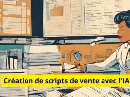 Création de scripts de vente avec l'IA