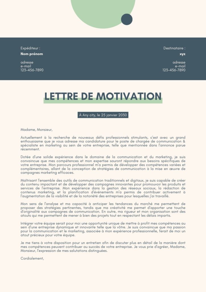 Lettre de motivation percutante : Convaincre le recruteur dès la première lecture