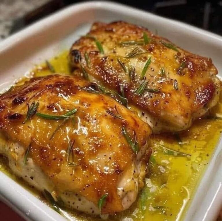 Honey Garlic Baked Chicken with Rosemary.