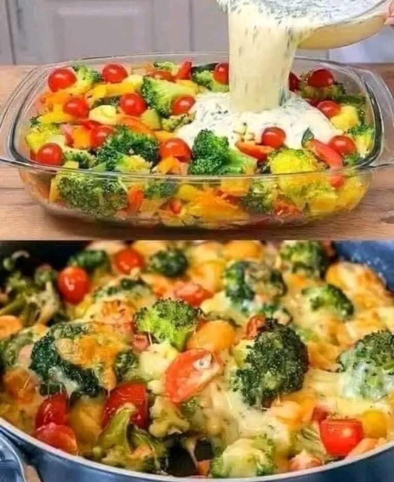 Baked Cheesy Vegetable Casserole