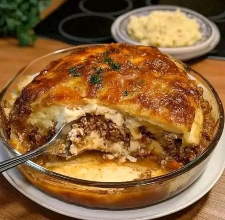 Creamy Potato and Minced Meat Casserole