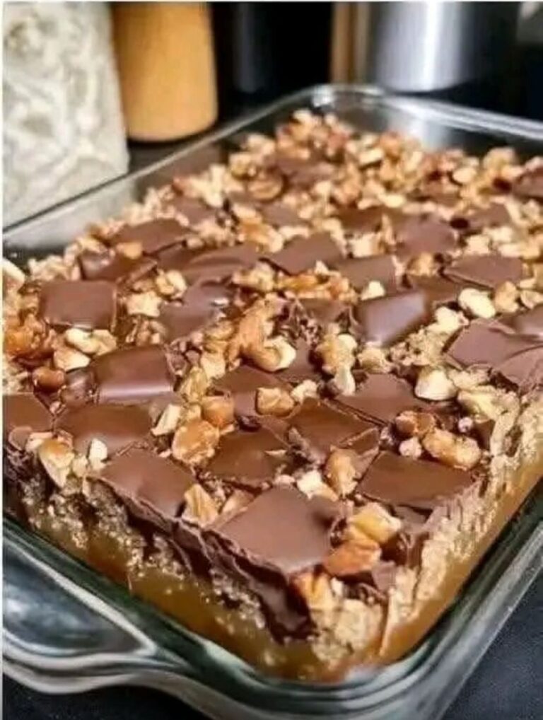 Chocolate Caramel Nut Bars Recipe
