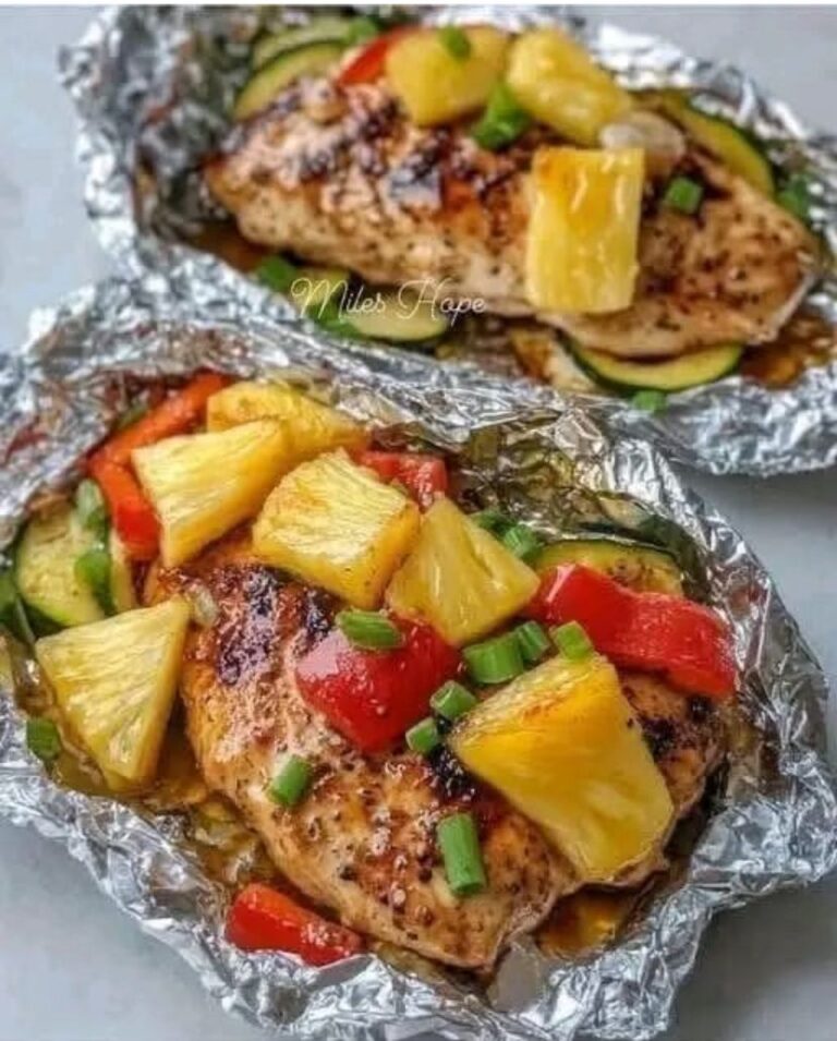 Pineapple Chicken Foil Packets