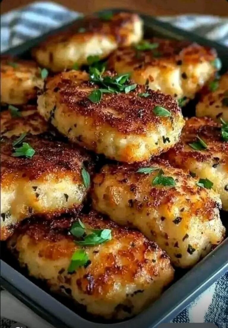 Crispy Garlic Potato Patties Recipe