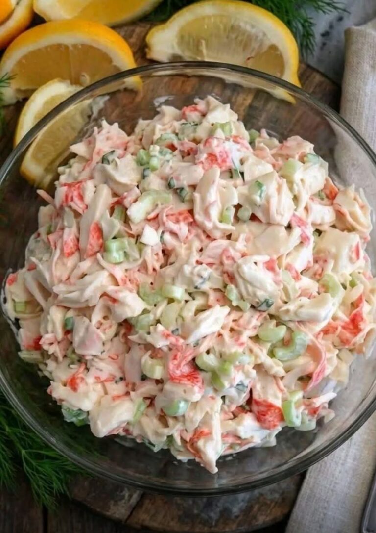 Classic Creamy Crab Salad