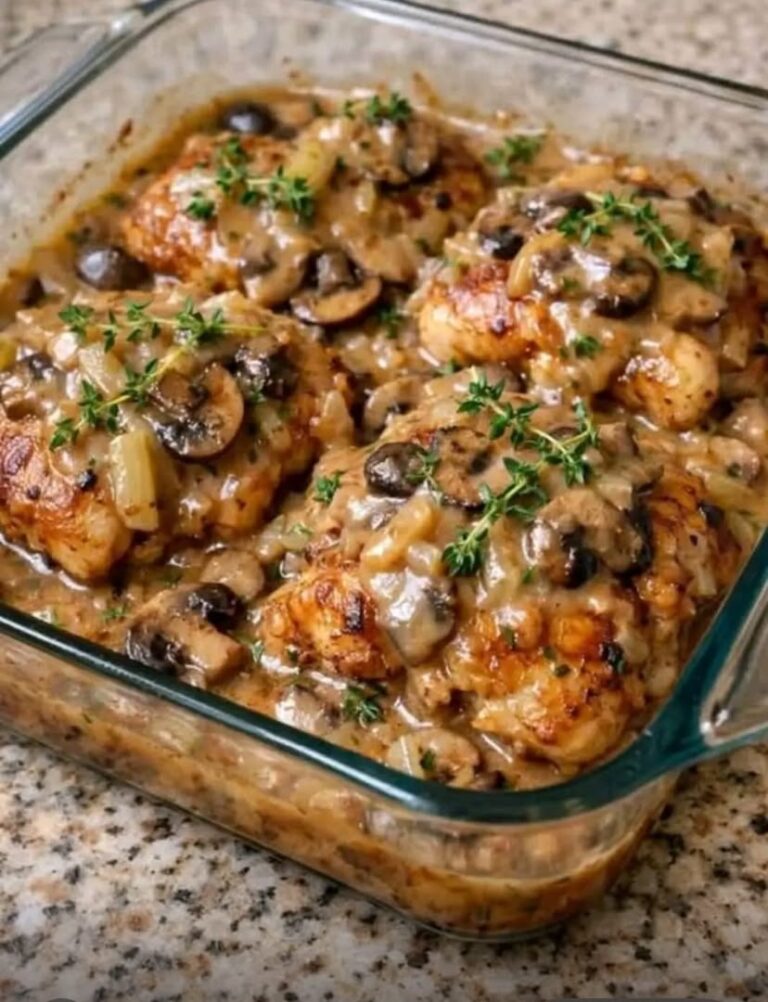 Creamy Mushroom Chicken Bake
