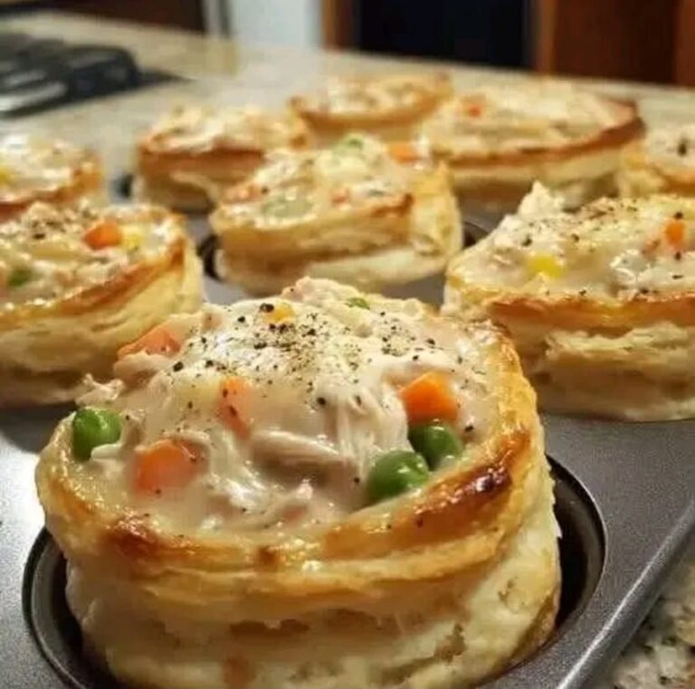 Mini Chicken Pot Pie Puffs