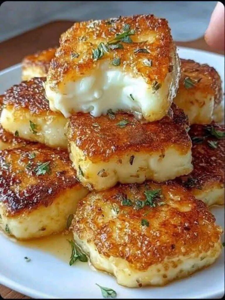 Pan-Fried Halloumi Cheese with Honey and Herbs