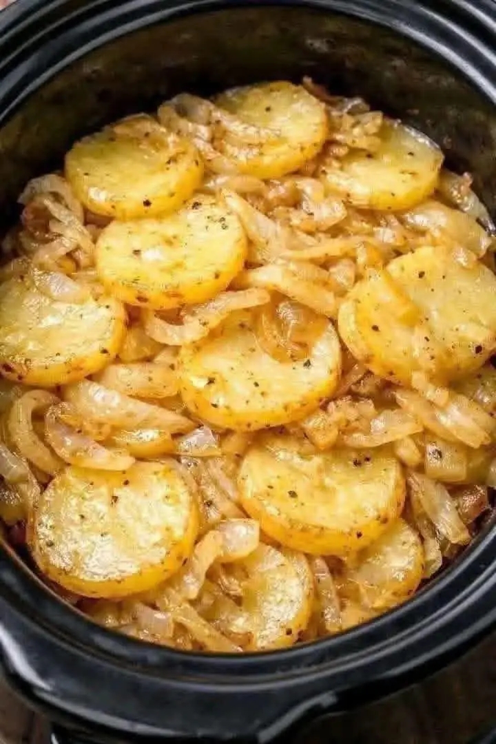 Slow Cooker Caramelized Potatoes