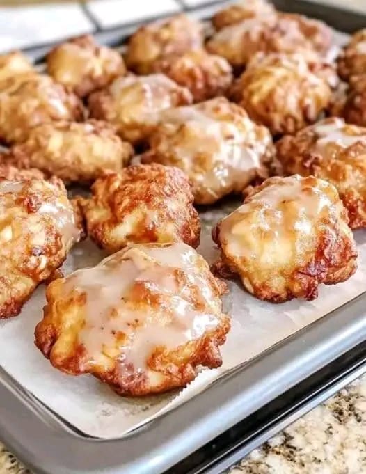 Glazed Apple Fritter Cookies